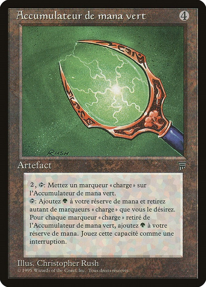 Green Mana Battery (French) - "Accumulateur de mana vert" (Renaissance)