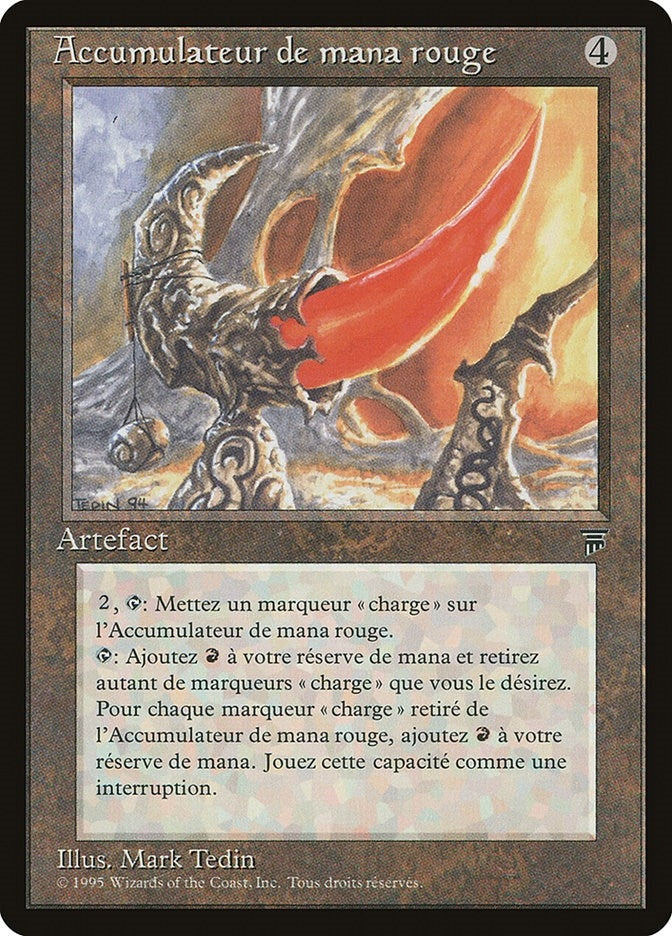 Red Mana Battery (French) - "Accumulateur de mana rogue" (Renaissance)