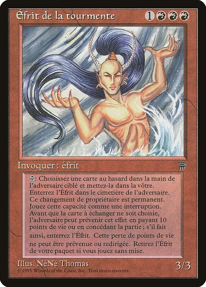 Tempest Efreet (French) - "Efrit de la tourmente" (Renaissance)