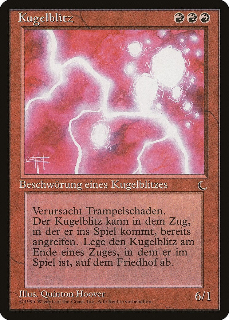 Ball Lightning (German) - "Kugelblitz" (Renaissance)