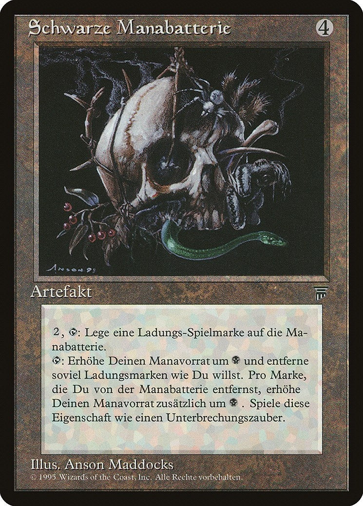 Black Mana Battery (German) - "Schwarze Manabatterie" (Renaissance)