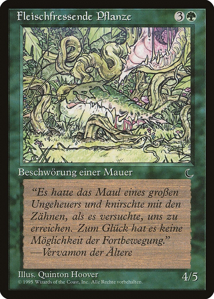 Carnivorous Plant (German) - "Fleischfressende Pflanze" (Renaissance)