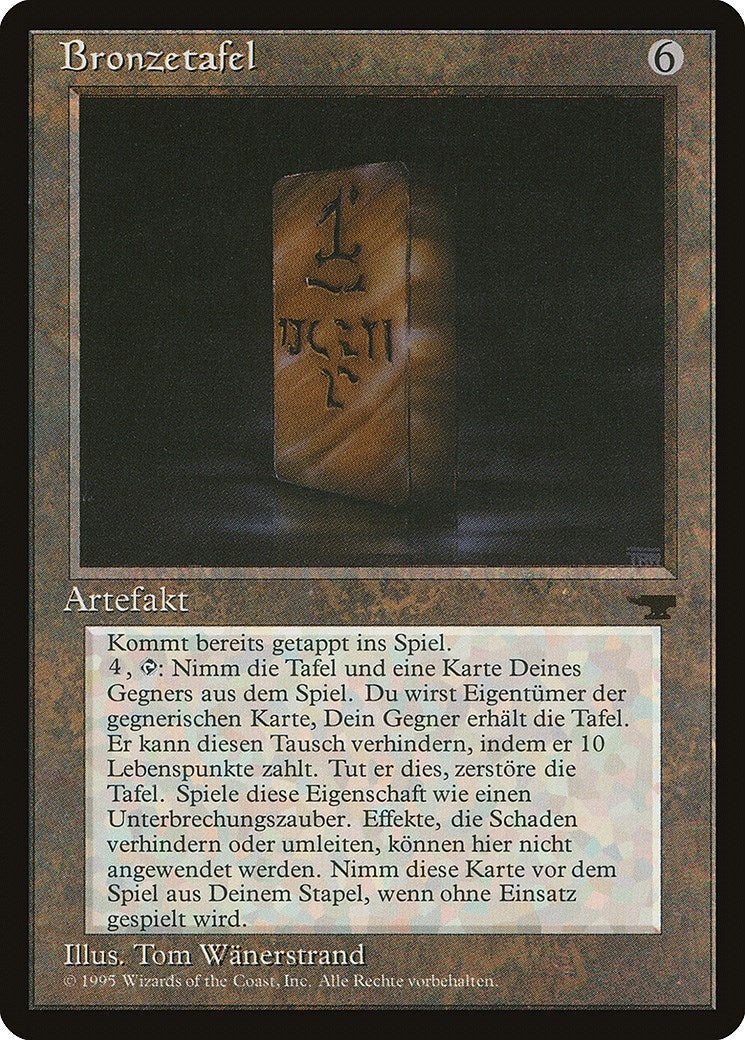 Bronze Tablet (German) - "Bronzetafel" (Renaissance)