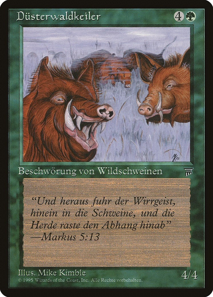 Durkwood Boars (German) - "Dusterwaldkeiler" (Renaissance)