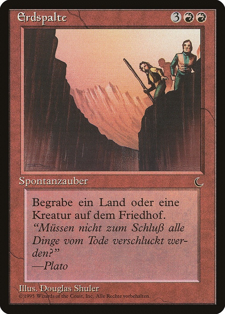 Fissure (German) - "Erdspalte" (Renaissance)