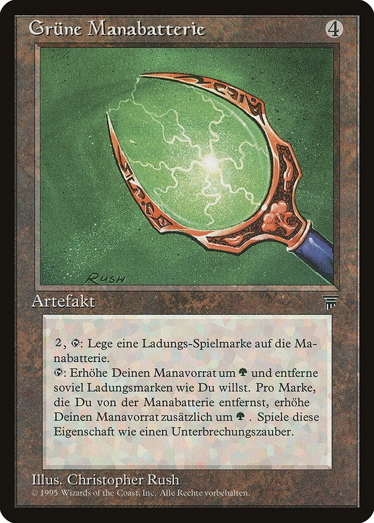 Green Mana Battery (German) - "GruneManabatterie" (Renaissance)