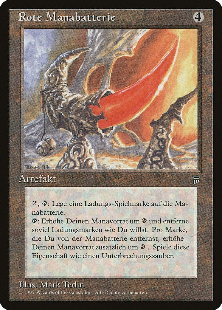 Red Mana Battery (German) - "Rote Manabatterie" (Renaissance)