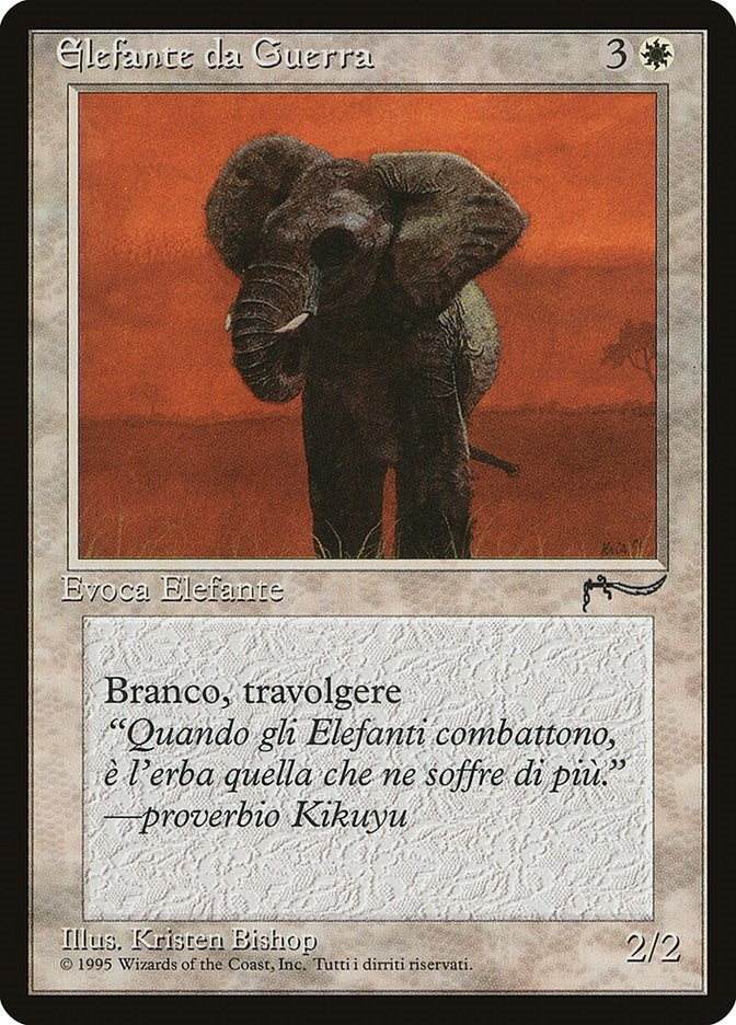 War Elephant (Italian) - "Elefante da Guerra" (Renaissance)