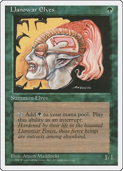Llanowar Elves (145) (Fourth Edition)