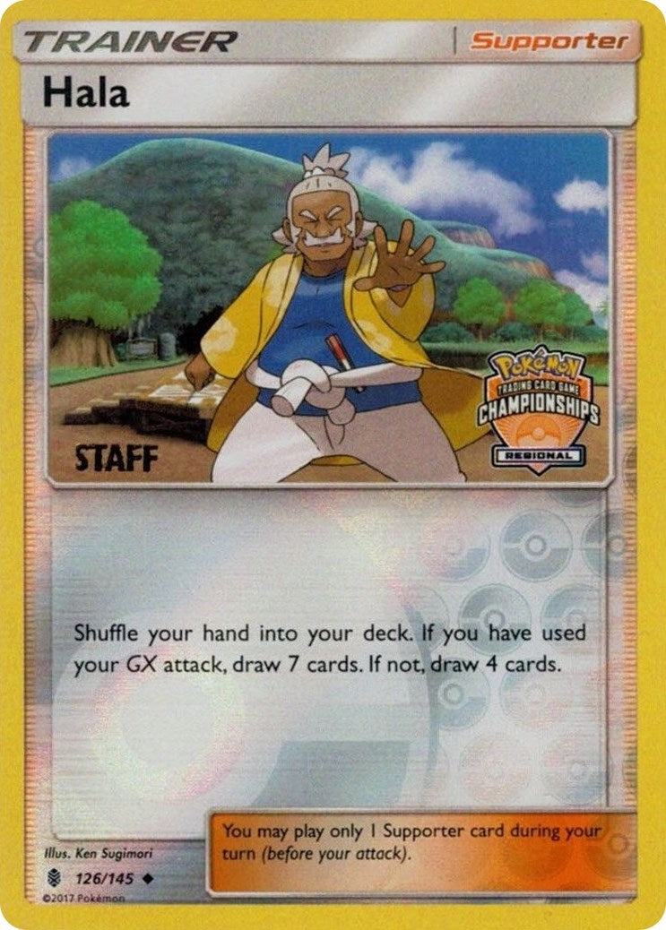 Image for Hala - 126/145 (Regional Championships) [Staff] (126/145) (League & Championship Cards) - Pokemon