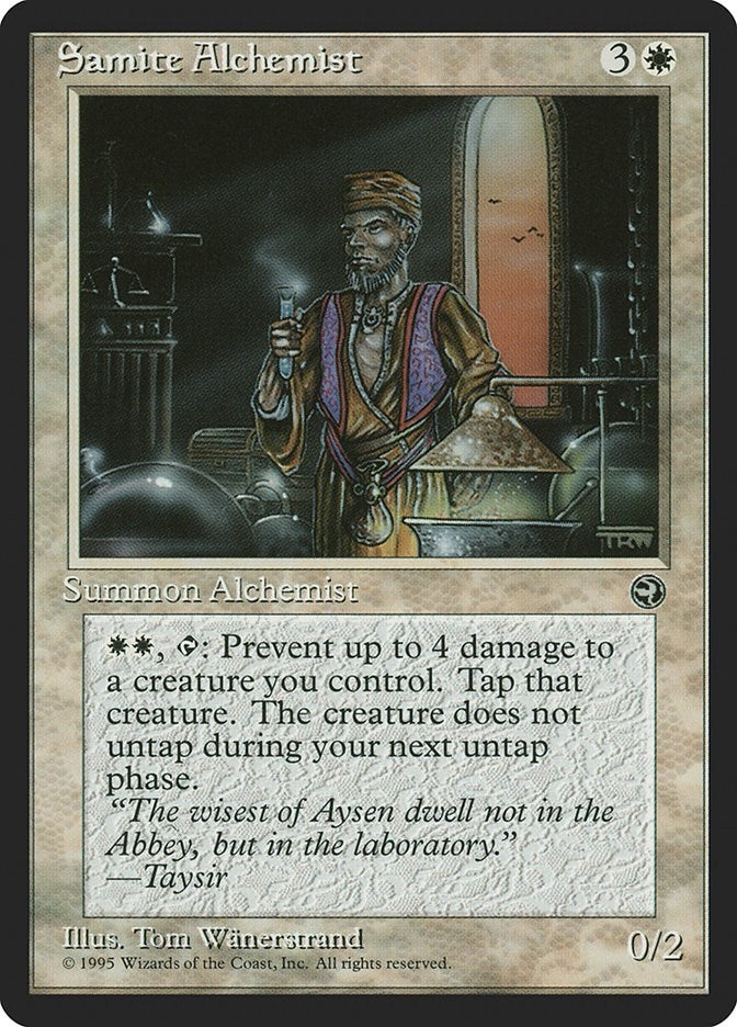 Samite Alchemist [Version 2] (13) (Homelands)