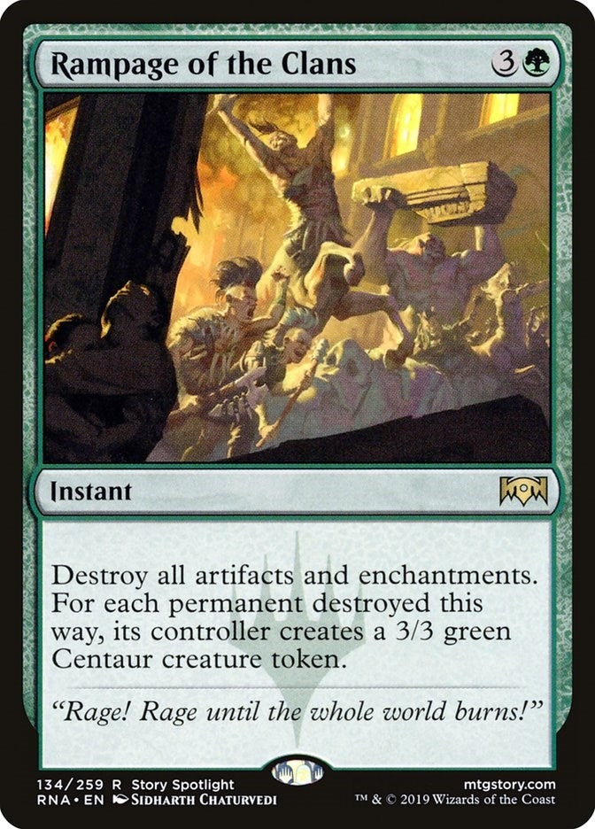 Rampage of the Clans (134) (Ravnica Allegiance)