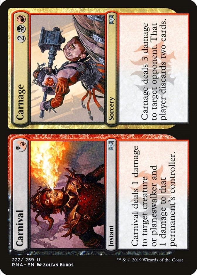 Carnival // Carnage (222) (Ravnica Allegiance)