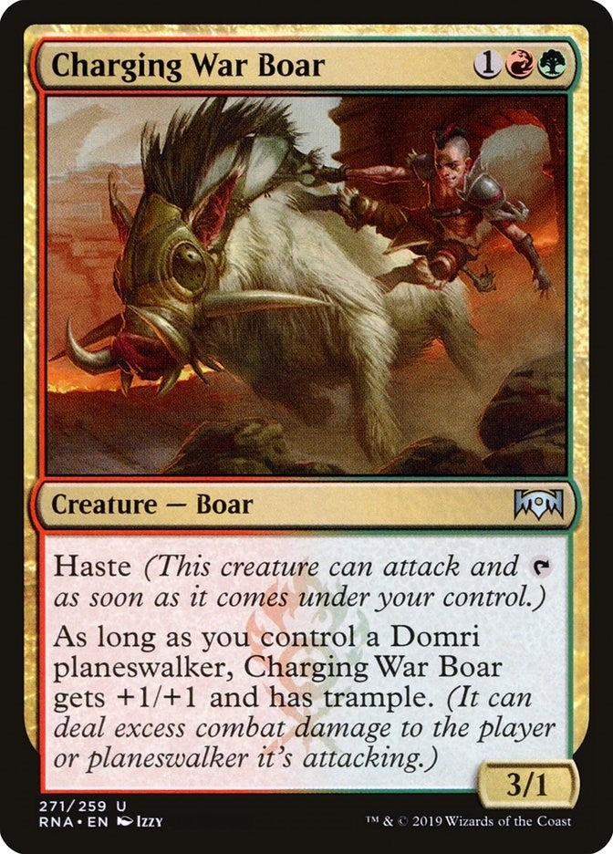 Charging War Boar (271) (Ravnica Allegiance)