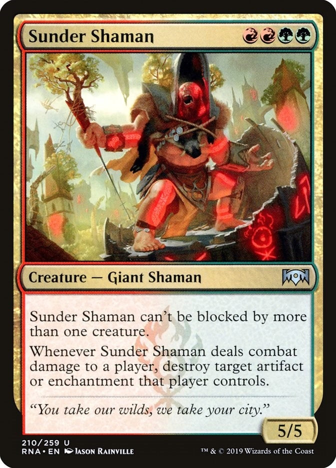 Sunder Shaman (210) (Ravnica Allegiance)