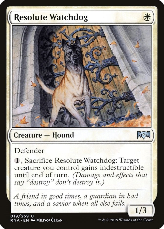 Resolute Watchdog (19) (Ravnica Allegiance)