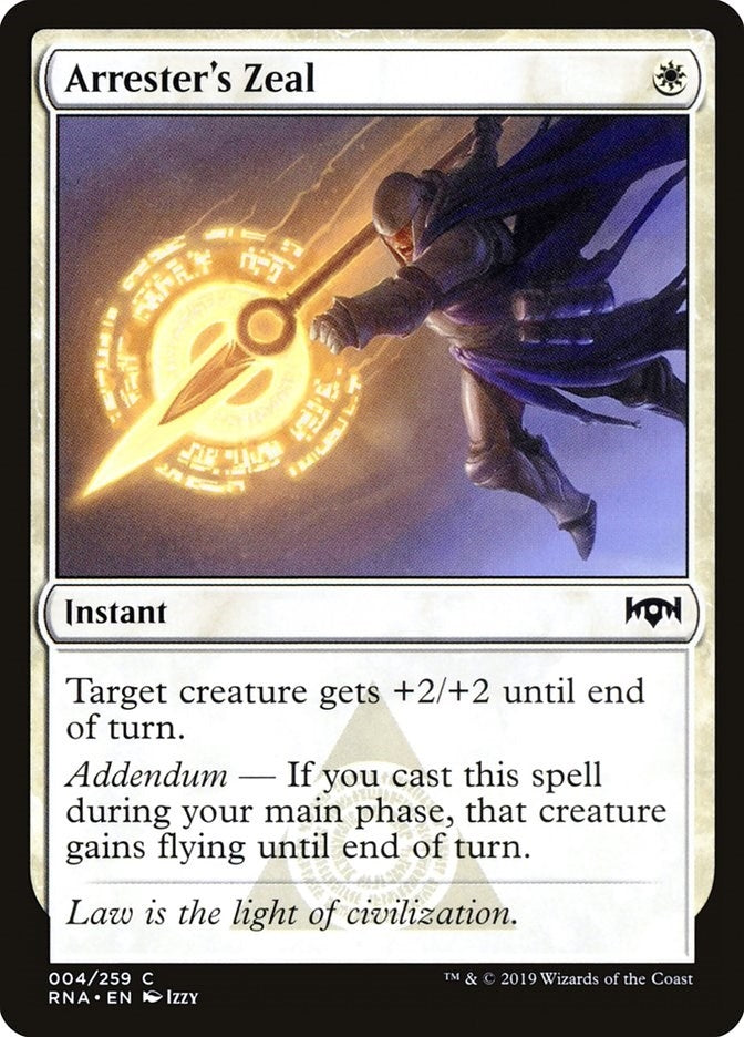Arrester's Zeal (4) (Ravnica Allegiance)