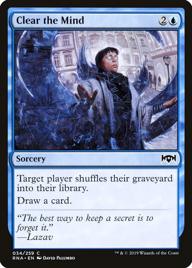 Clear the Mind (34) (Ravnica Allegiance)