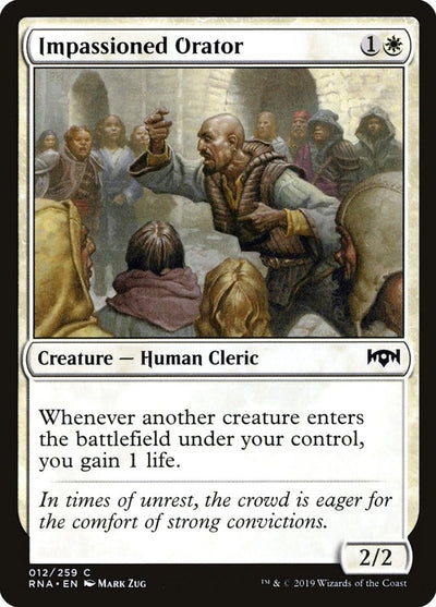 Impassioned Orator (12) (Ravnica Allegiance)