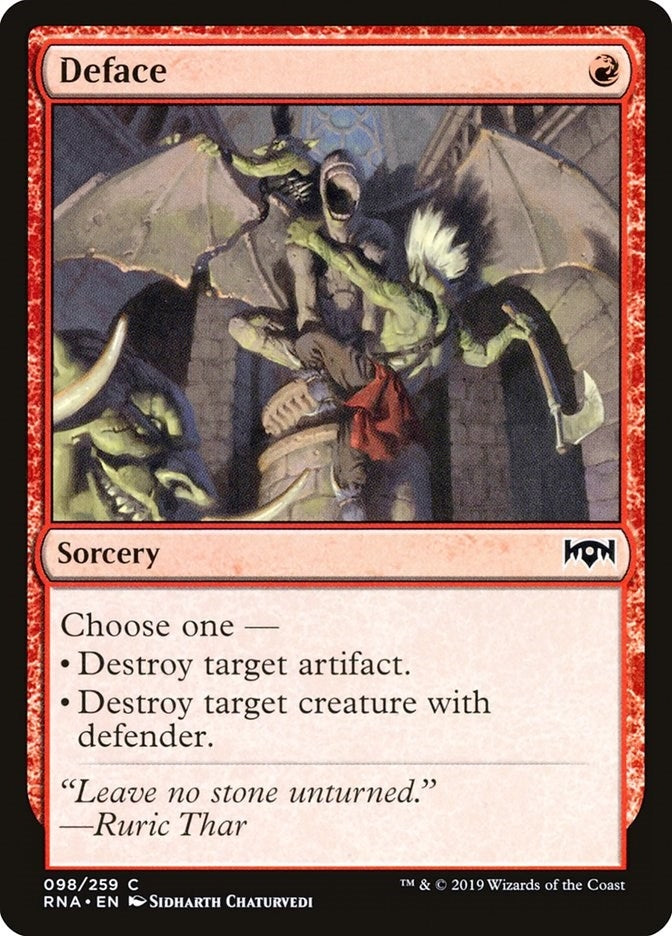 Deface (98) (Ravnica Allegiance)