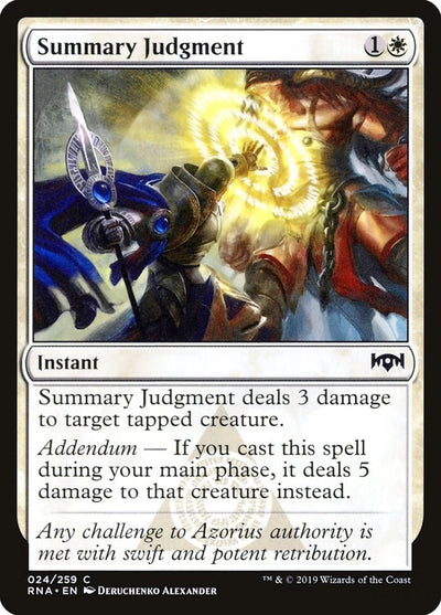 Summary Judgment (24) (Ravnica Allegiance)