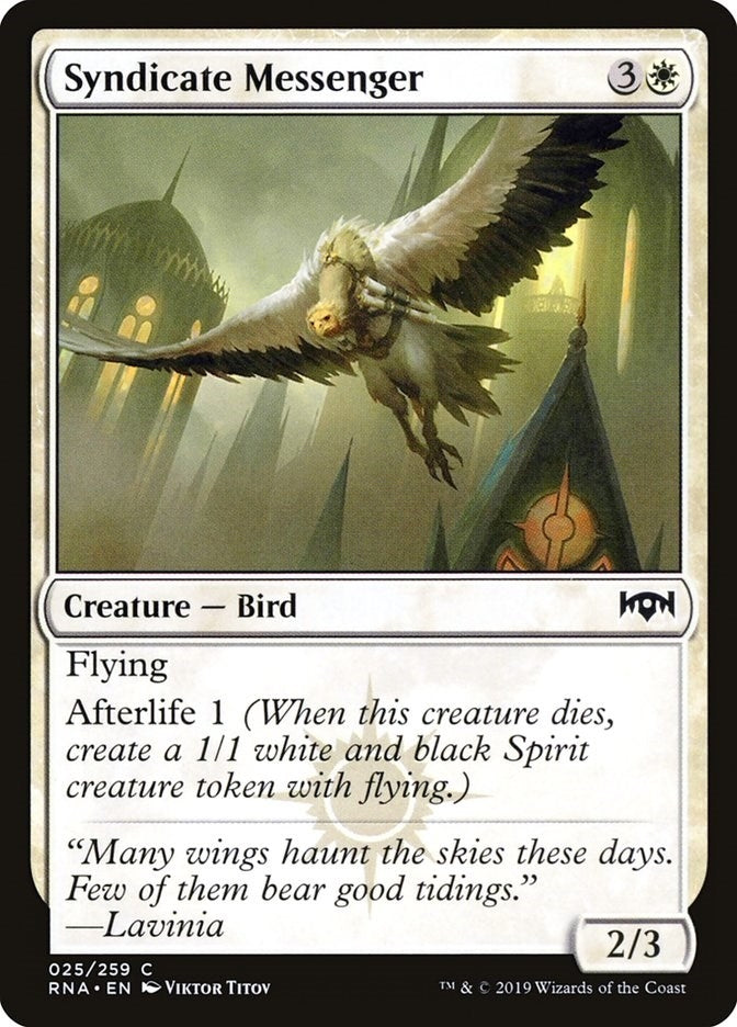 Syndicate Messenger (25) (Ravnica Allegiance)