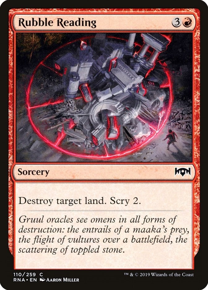 Rubble Reading (110) (Ravnica Allegiance)