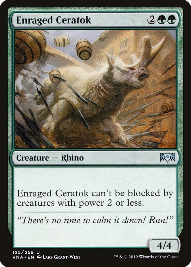 Enraged Ceratok (125) (Ravnica Allegiance)