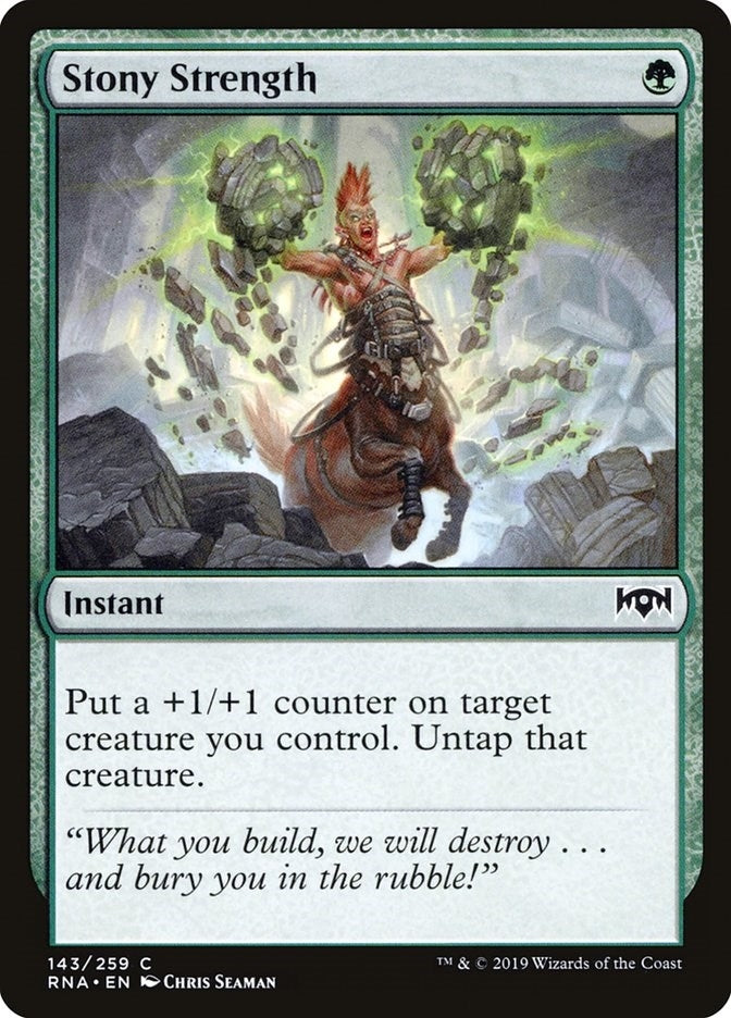 Stony Strength (143) (Ravnica Allegiance)