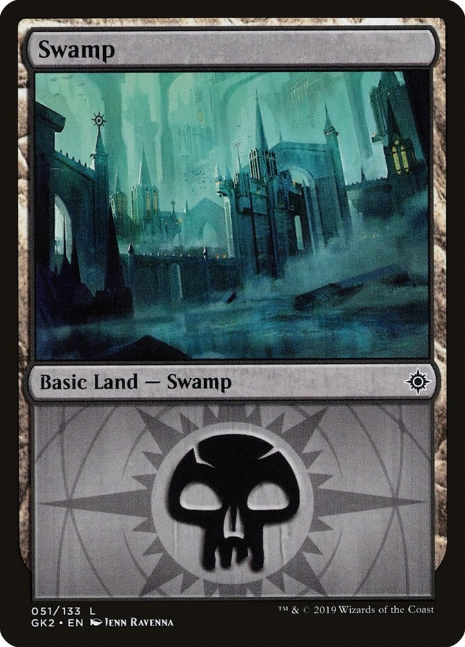 Swamp (051) (51) (Ravnica Allegiance: Guild Kits)