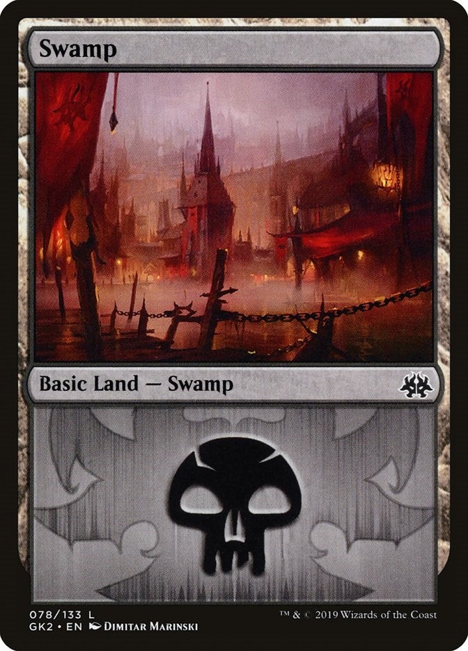 Swamp (078) (78) (Ravnica Allegiance: Guild Kits)