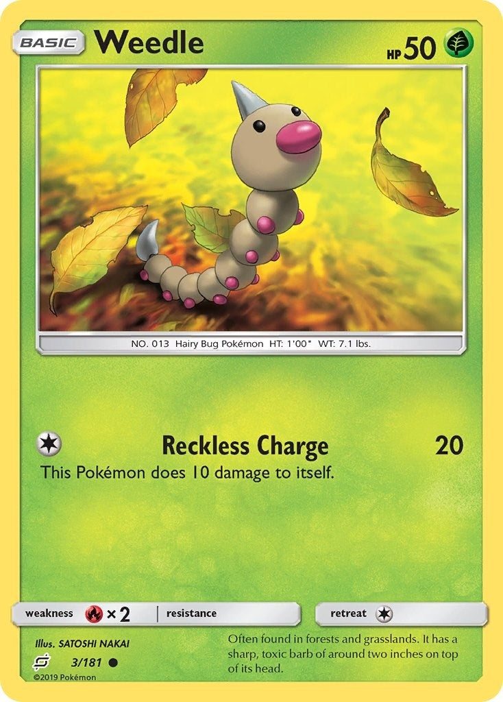 Image for Weedle (3) (3/181) (SM - Team Up) - Pokemon