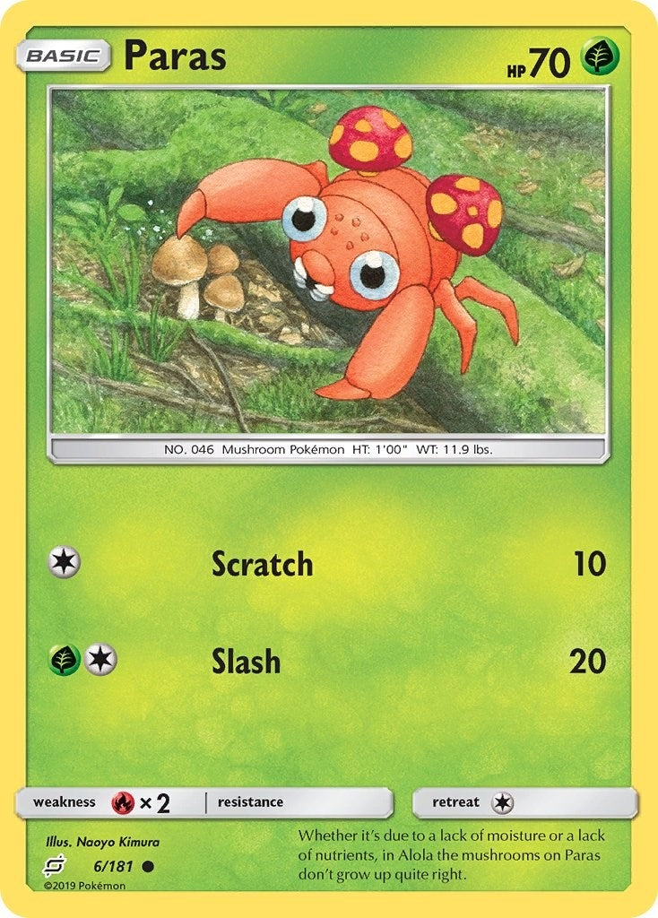 Image for Paras (6/181) (SM - Team Up) - Pokemon