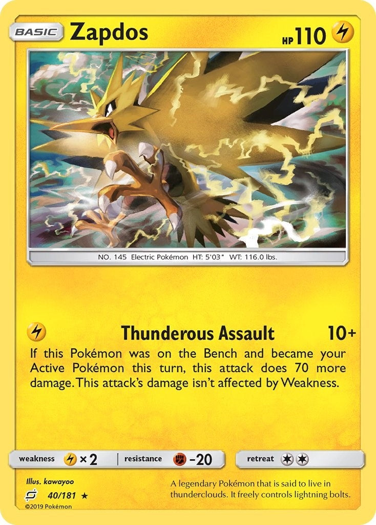 Image for Zapdos (40/181) (SM - Team Up) - Pokemon