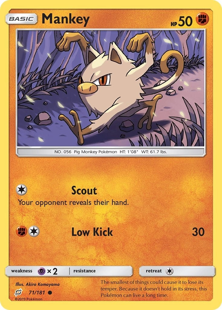Image for Mankey (71/181) (SM - Team Up) - Pokemon