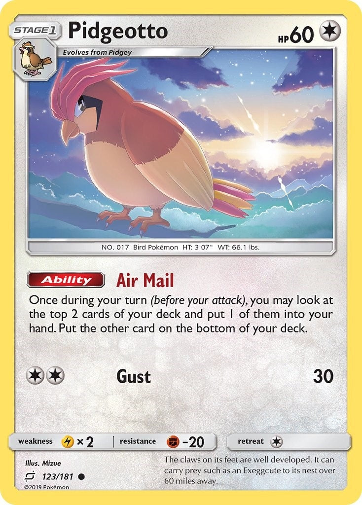 Image for Pidgeotto (123/181) (SM - Team Up) - Pokemon