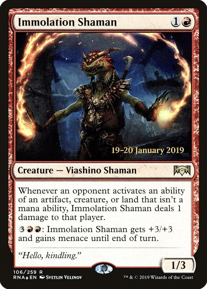 Immolation Shaman (106) (Prerelease Cards)