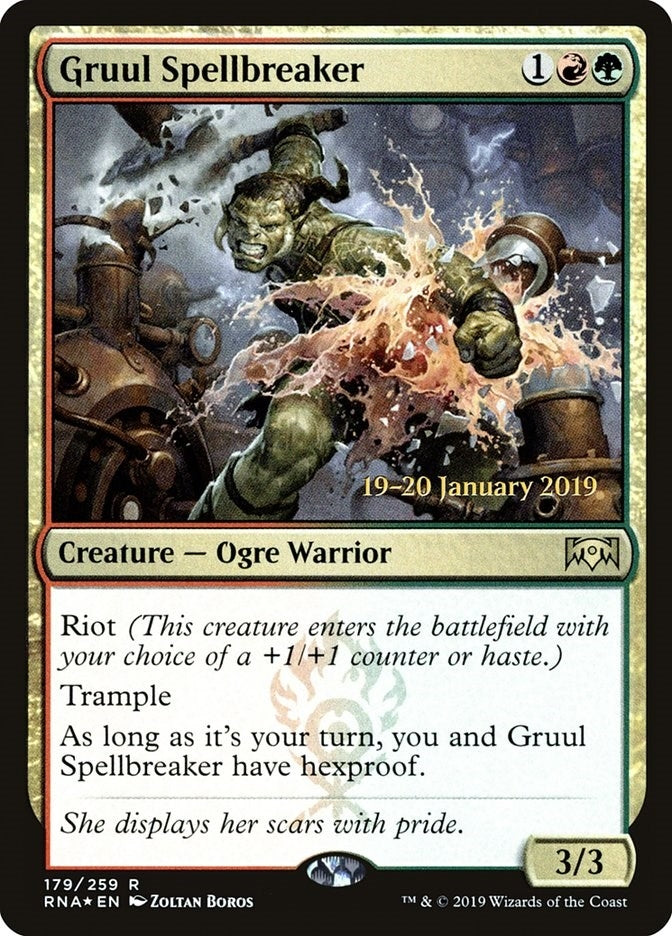 Gruul Spellbreaker (179) (Prerelease Cards)