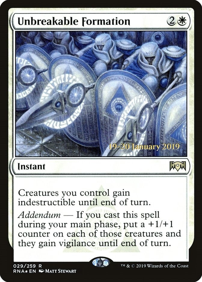 Image for Unbreakable Formation (29) - Magic: The Gathering