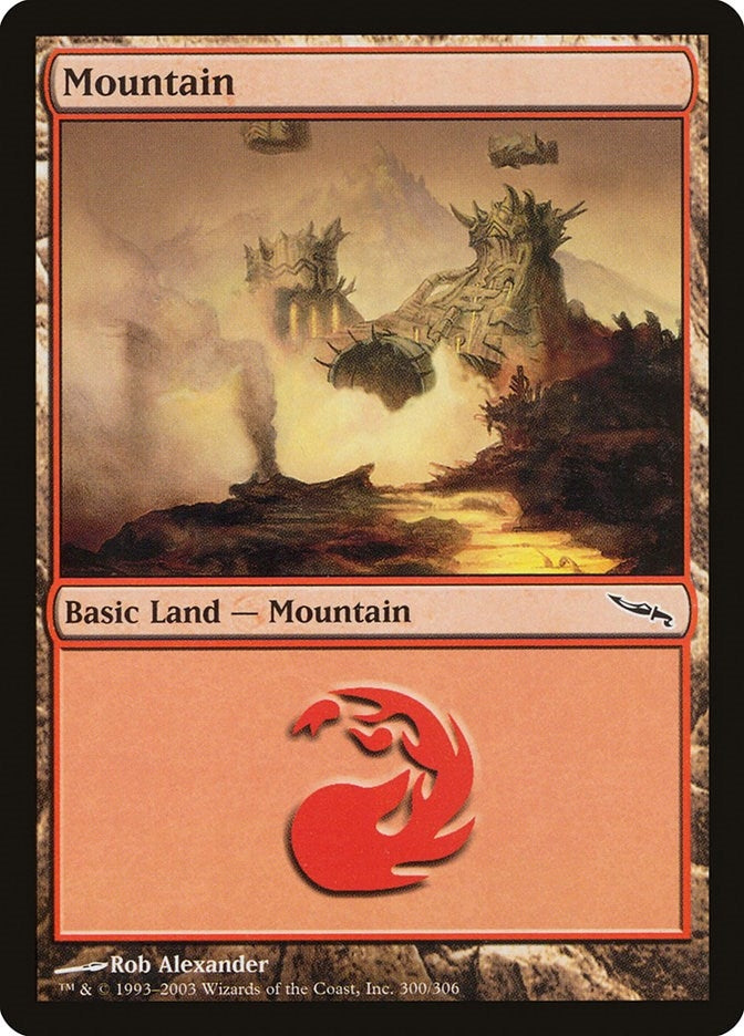 Mountain (300) (300) (Mirrodin)