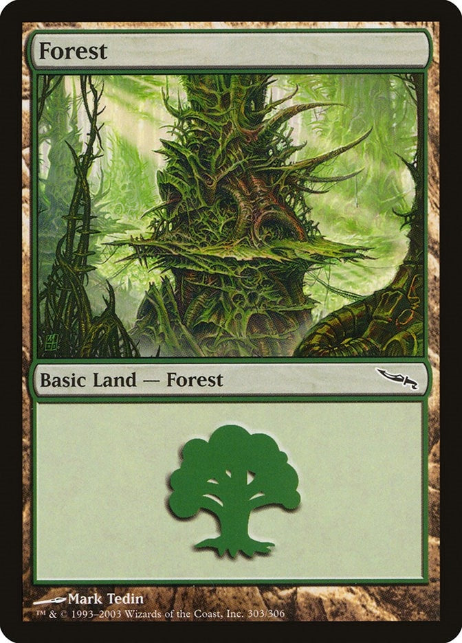 Forest (303) (303) (Mirrodin)