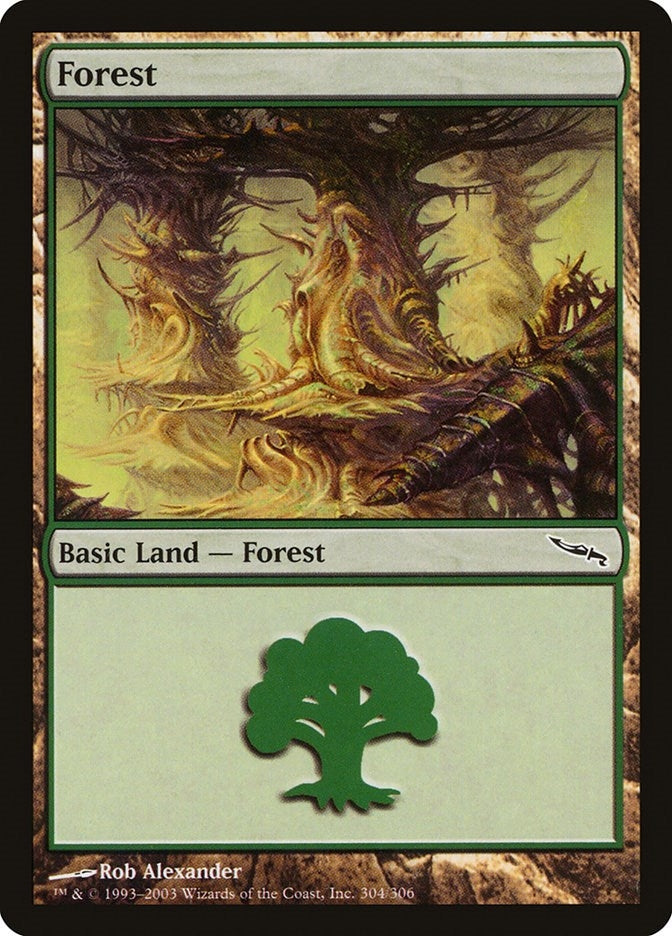 Forest (304) (304) (Mirrodin)
