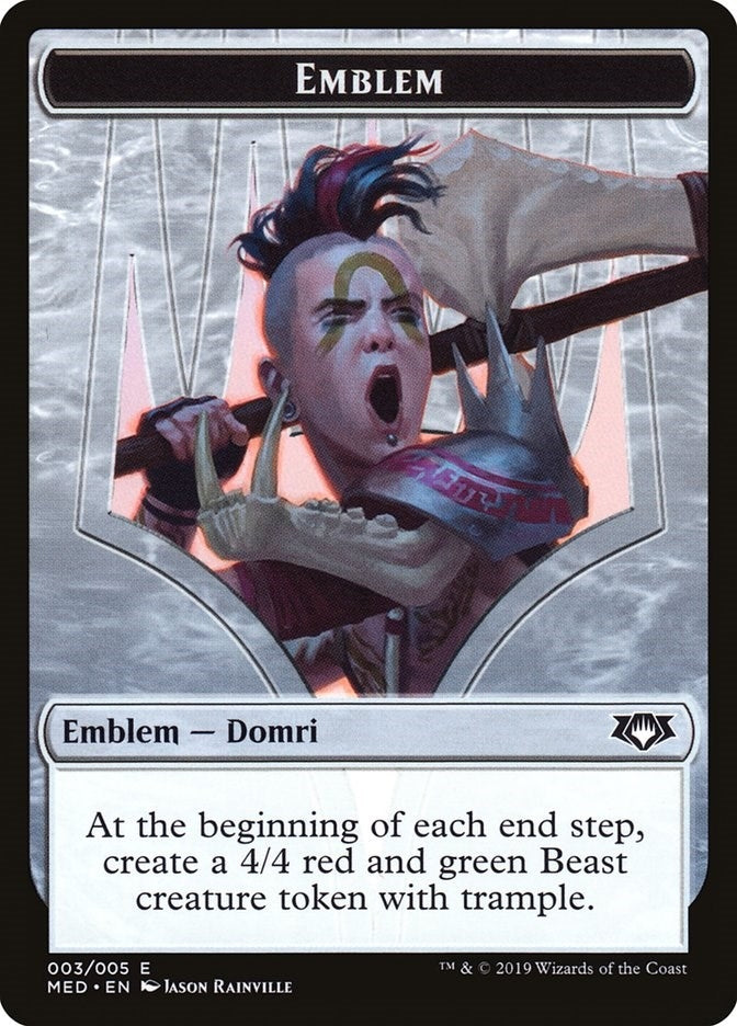 Emblem - Domri, Chaos Bringer (3) (Mythic Edition: Ravnica Allegiance)