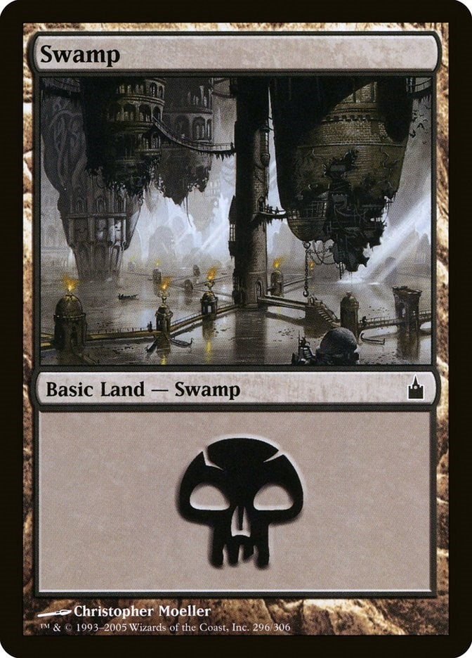 Swamp (296) (296) (Ravnica: City of Guilds)