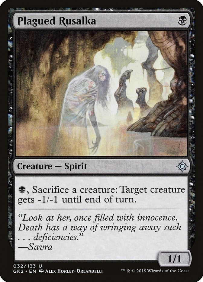 Plagued Rusalka (32) (Ravnica Allegiance: Guild Kits)