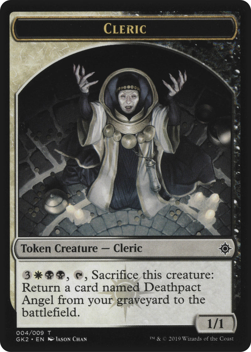 Cleric // Treasure Double-Sided Token (4 // 12) (Ravnica Allegiance: Guild Kits)