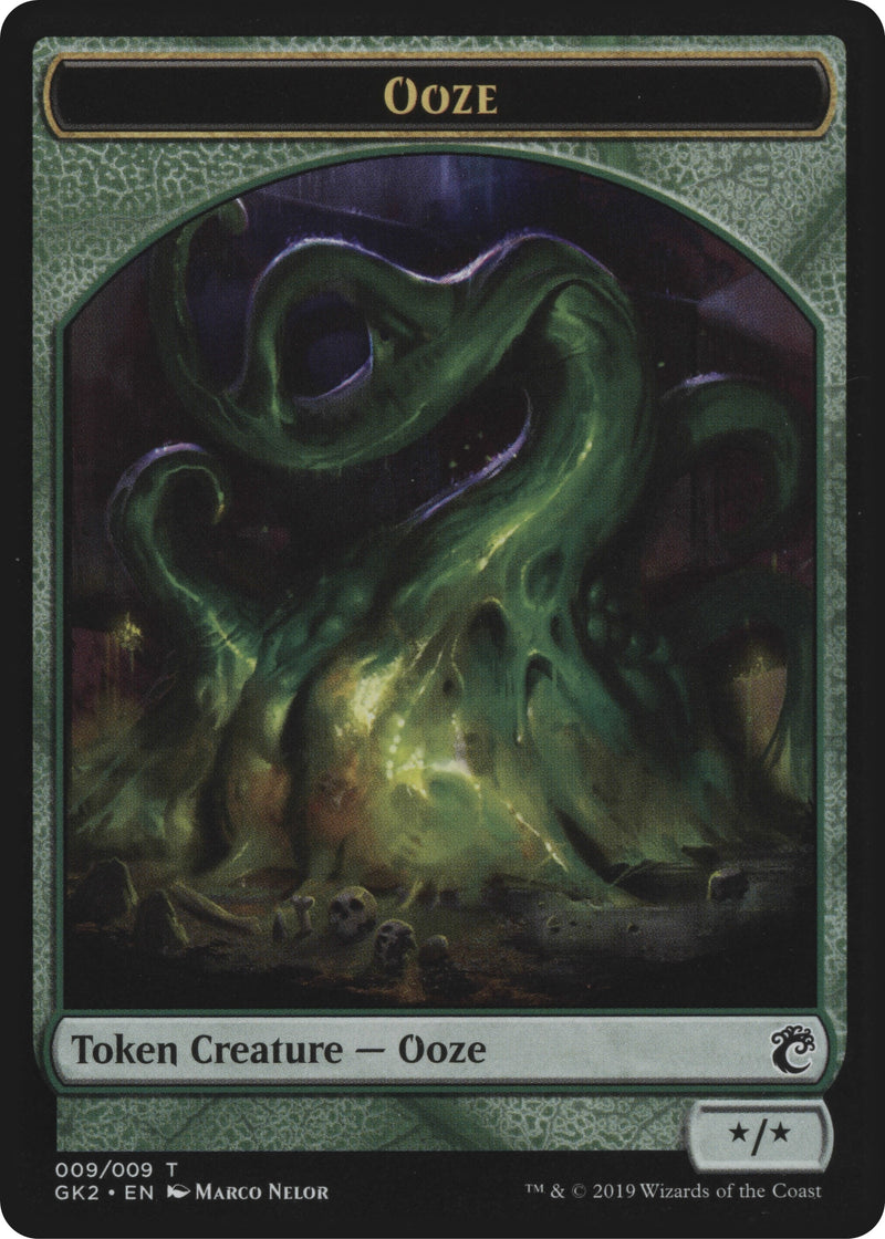 Ooze // Frog Lizard Double-Sided Token (9 // 6) (Ravnica Allegiance: Guild Kits)