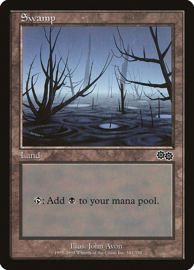 Swamp (341) (341) (Urza's Saga)