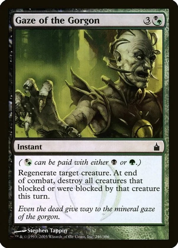 Gaze of the Gorgon (Ravnica: City of Guilds) (246) (Oversize Cards)