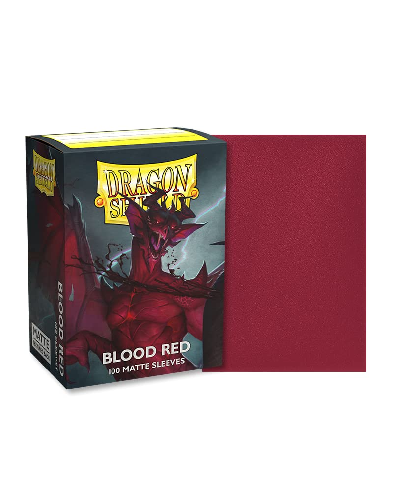 Dragon Shield Sleeves: Standard Matte - Blood Red 100CT